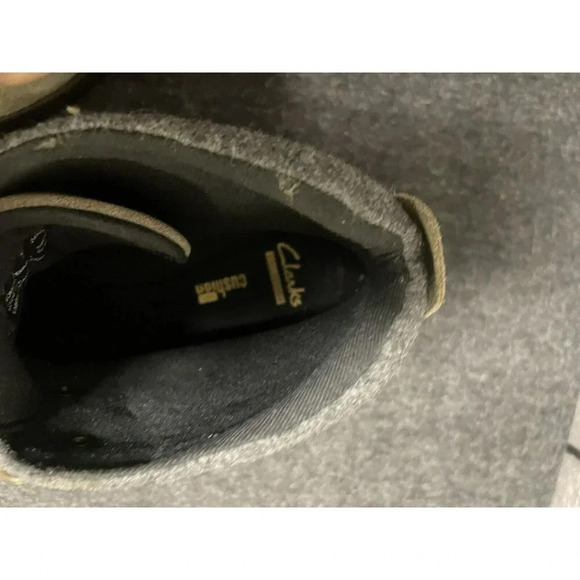 CLARKS "Faralyn Alpha" Womens Ankle Boots 7.5 Taupe Suede, Casual, Comfort Lace - Picture 9 of 11